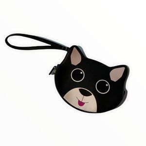 Betsy Johnson puppy face wristlet